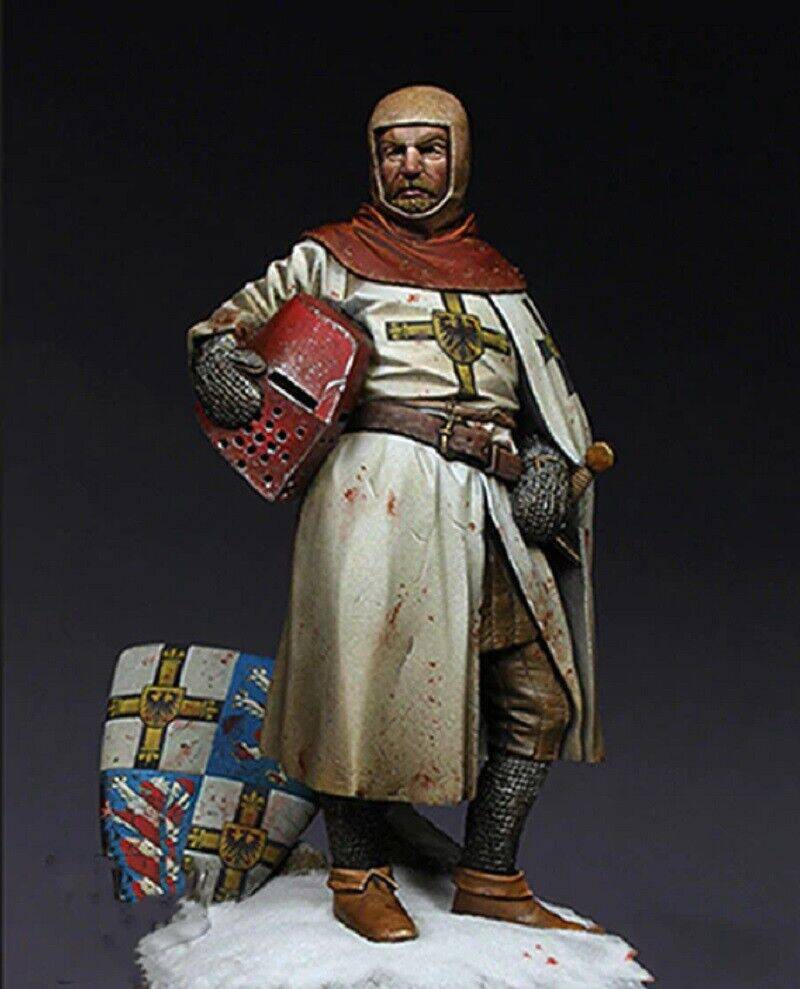 1/24 Resin Model Kit Warrior Teutonic Knight no base Unpainted Unassembled - Model-Fan-Store