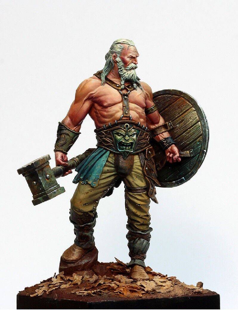 1/24 Resin Model Kit Warrior Viking Barbarian Garage Unpainted - Model-Fan-Store