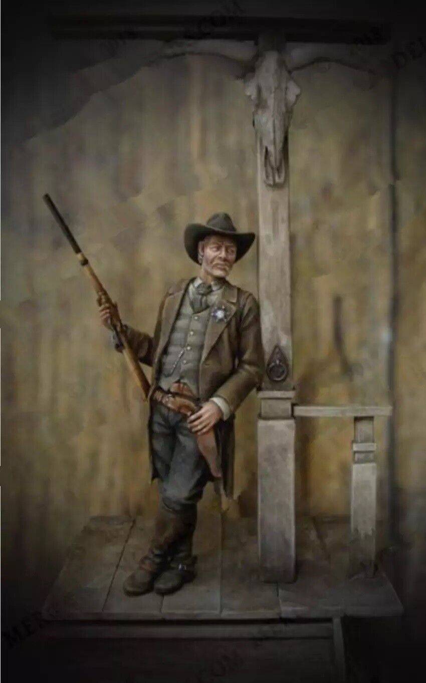 1/24 Resin Model Kit Wild West Cowboy Shooter Unpainted - Model-Fan-Store