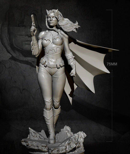 1/24 Resin Plastic Mode Kit Beautiful Girl Woman Batman Batwoman Unpainted Unassamble - Model-Fan-Store
