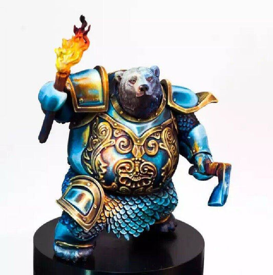 1/24 Resin Plastic Model Kits Guradian Warrior Bear Fairy Tales Unpainted - Model-Fan-Store