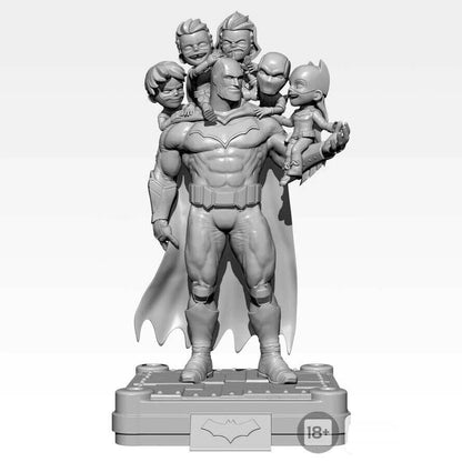 1/24 Resin Superhero Model Kit Batman and Super Kids Unpainted - Model-Fan-Store