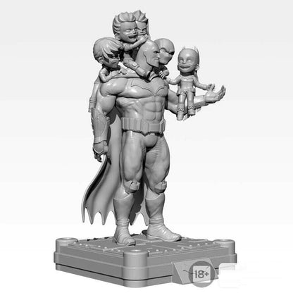 1/24 Resin Superhero Model Kit Batman and Super Kids Unpainted - Model-Fan-Store