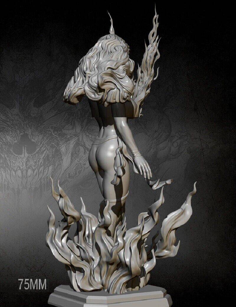 1/24 Resin Superhero Model Kit Goddess of Fire Beautiful Girl Unpainted - Model-Fan-Store