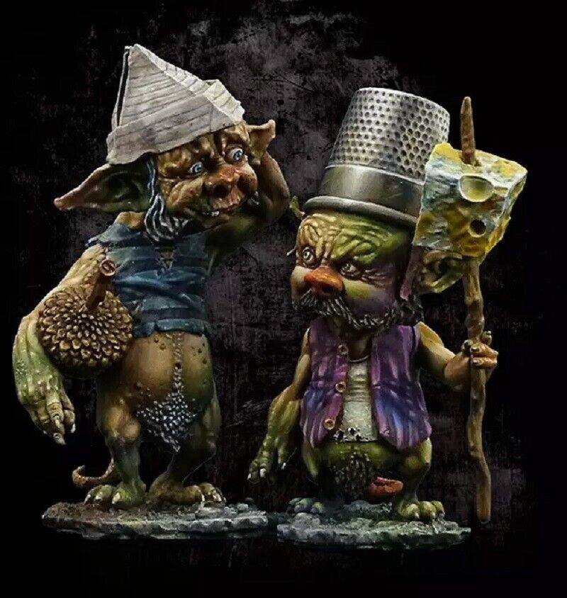 1/32 54mm 2pcs Resin Model Kit Goblin Food Collector Unpainted - Model-Fan-Store