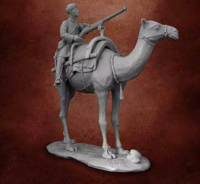 1/32 54mm Resin Model Kit Arabian Rider on a Camel Unpainted Unassembled - Model-Fan-Store