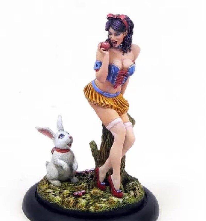 1/32 54mm Resin Model Kit Beautiful Girl Building Kit Girl and Rabbit Unpainted - Model-Fan-Store