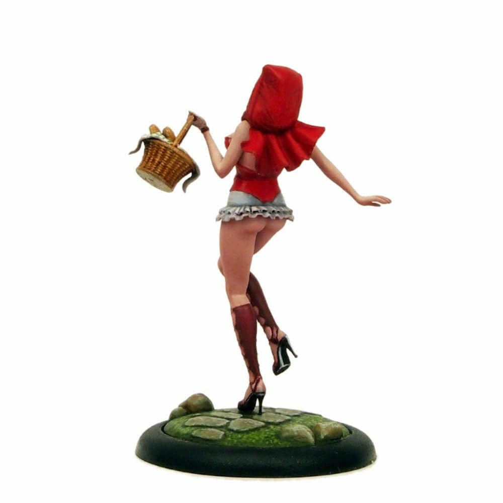 1/32 54mm Resin Model Kit Beautiful Girl Little Red Riding Hood Unpainted - Model-Fan-Store