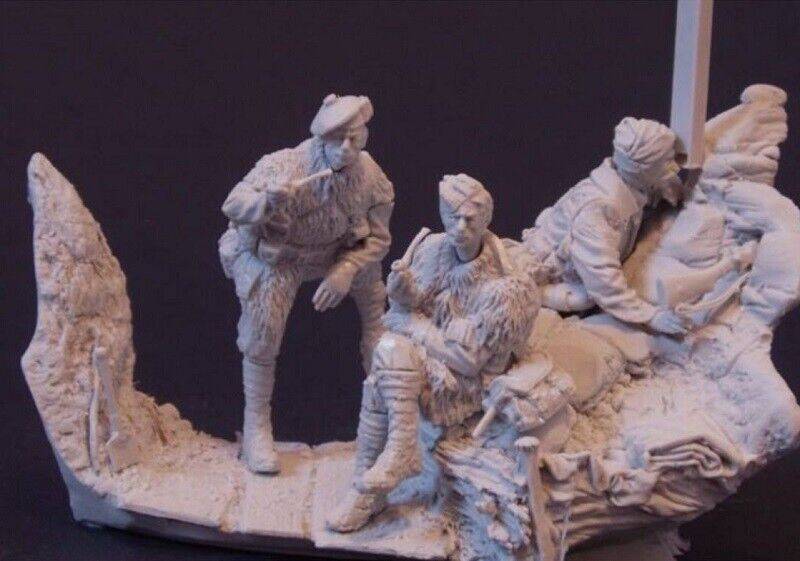 1/32 54mm Resin Model Kit British Soldiers in the Trench WW1 Unpainted - Model-Fan-Store