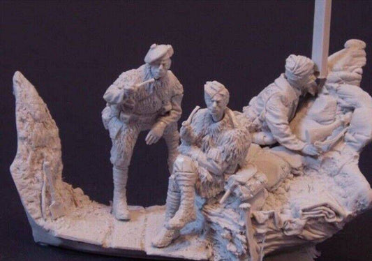 1/32 54mm Resin Model Kit British Soldiers in the Trench WW1 Unpainted - Model-Fan-Store