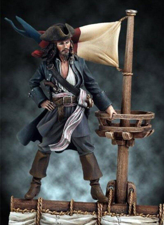 1/32 54mm Resin Model Kit Captain Jack Sparrow (with base) Unpainted A28 - Model-Fan-Store
