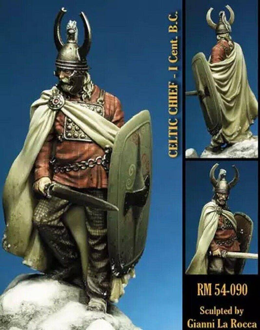 1/32 54mm Resin Model Kit Celtic Chief Warrior Unpainted - Model-Fan-Store