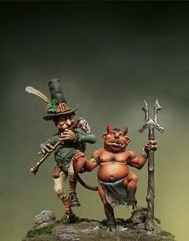 1/32 54mm Resin Model Kit Devil and Musician Unpainted - Model-Fan-Store