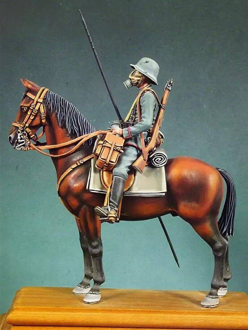 1/32 54mm Resin Model Kit German Soldier Cavalry WW1 Unpainted - Model-Fan-Store