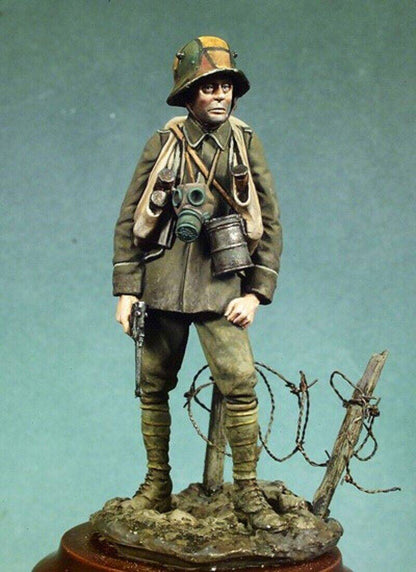 1/32 54mm Resin Model Kit German Soldier Stormtrooper WW1 Unpainted - Model-Fan-Store