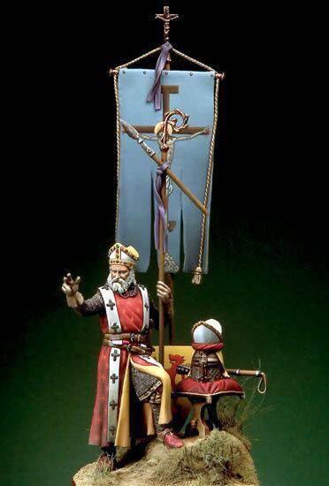 1/32 54mm Resin Model Kit Medieval Bishop Warrior (no base) Unpainted - Model-Fan-Store