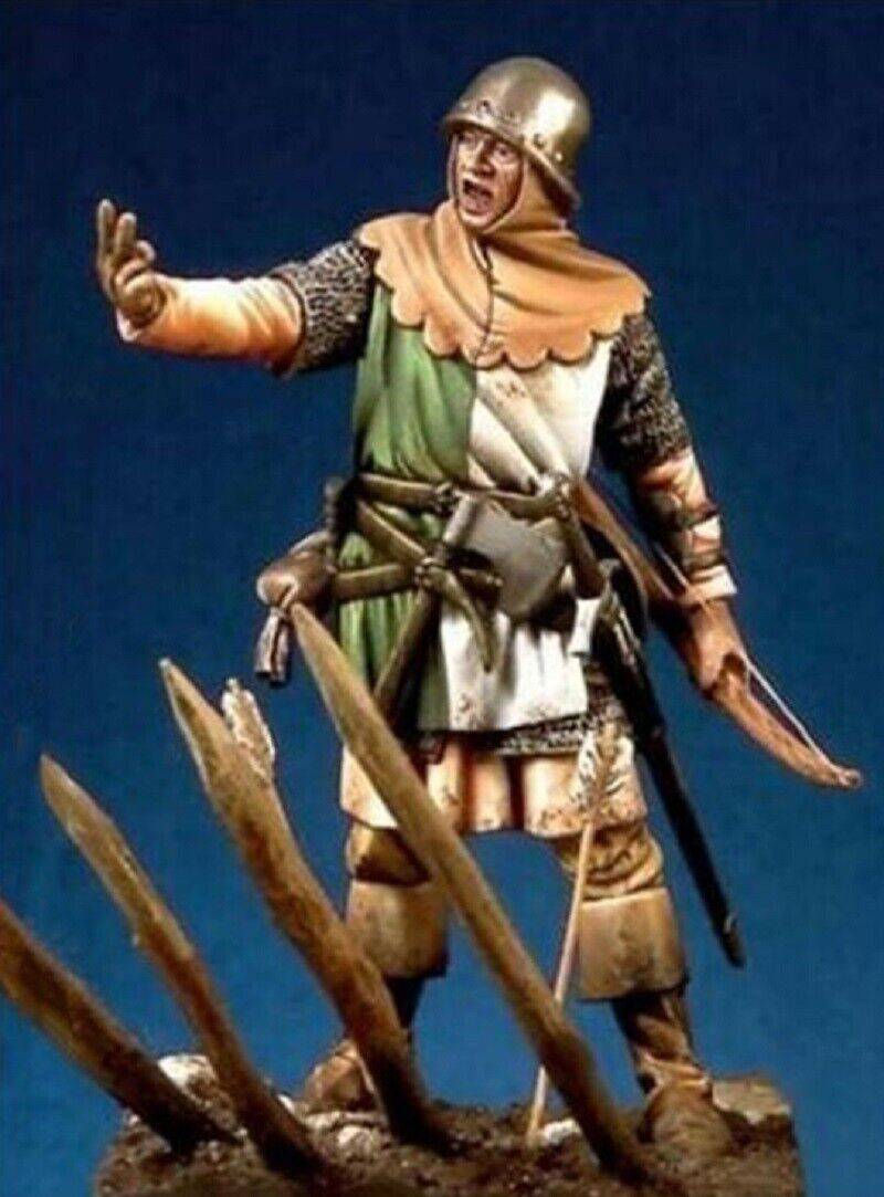 1/32 54mm Resin Model Kit Medieval English Archer (with base) Unpainted - Model-Fan-Store