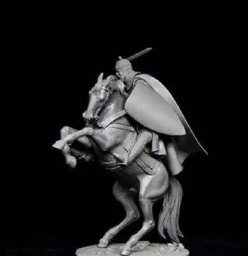 1/32 54mm Resin Model Kit Medieval Knight Horseman Rider Unpainted - Model-Fan-Store