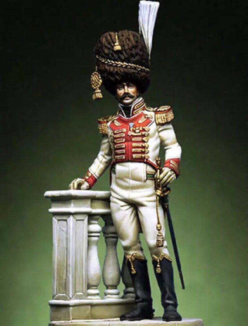 1/32 54mm Resin Model Kit Napoleonic Wars Colonel Warrior Unpainted - Model-Fan-Store