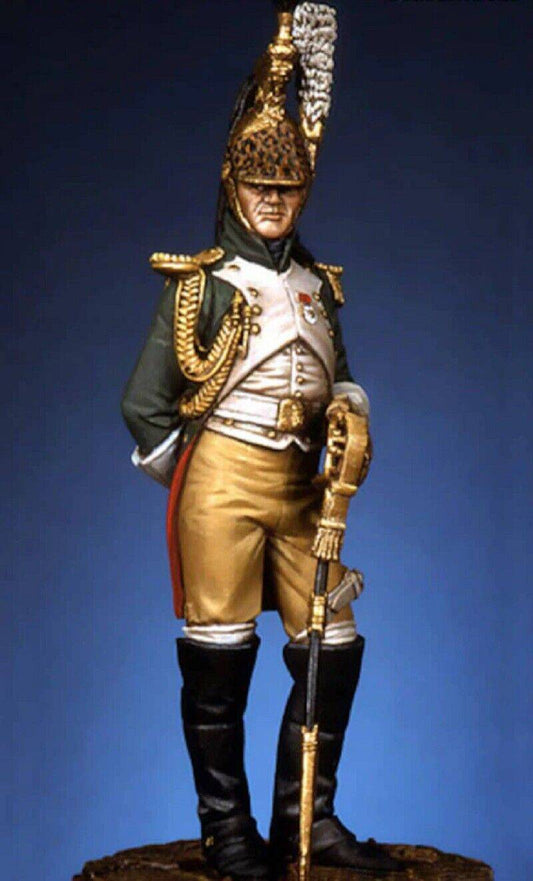 1/32 54mm Resin Model Kit Napoleonic Wars French Cavalry with base Unpainted - Model-Fan-Store
