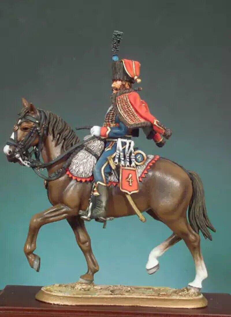 1/32 54mm Resin Model Kit Napoleonic Wars French Hussar Unpainted - Model-Fan-Store