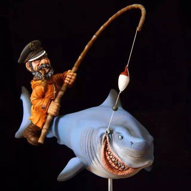 1/32 54mm Resin Model Kit Shark Sailor Unpainted - Model-Fan-Store