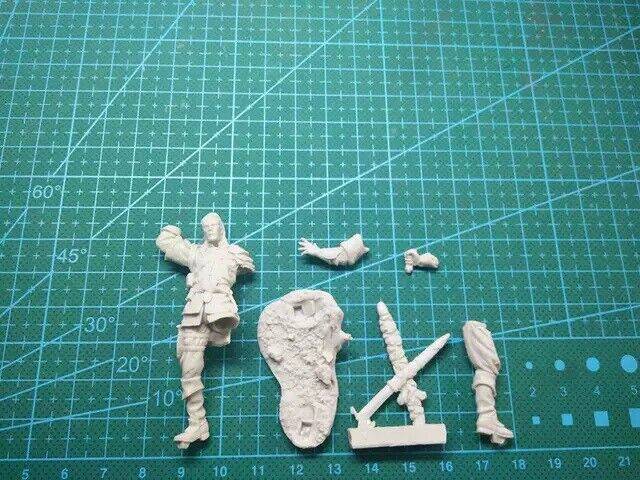 1/32 54mm Resin Model Kit The White Butcher Warrior Unpainted - Model-Fan-Store