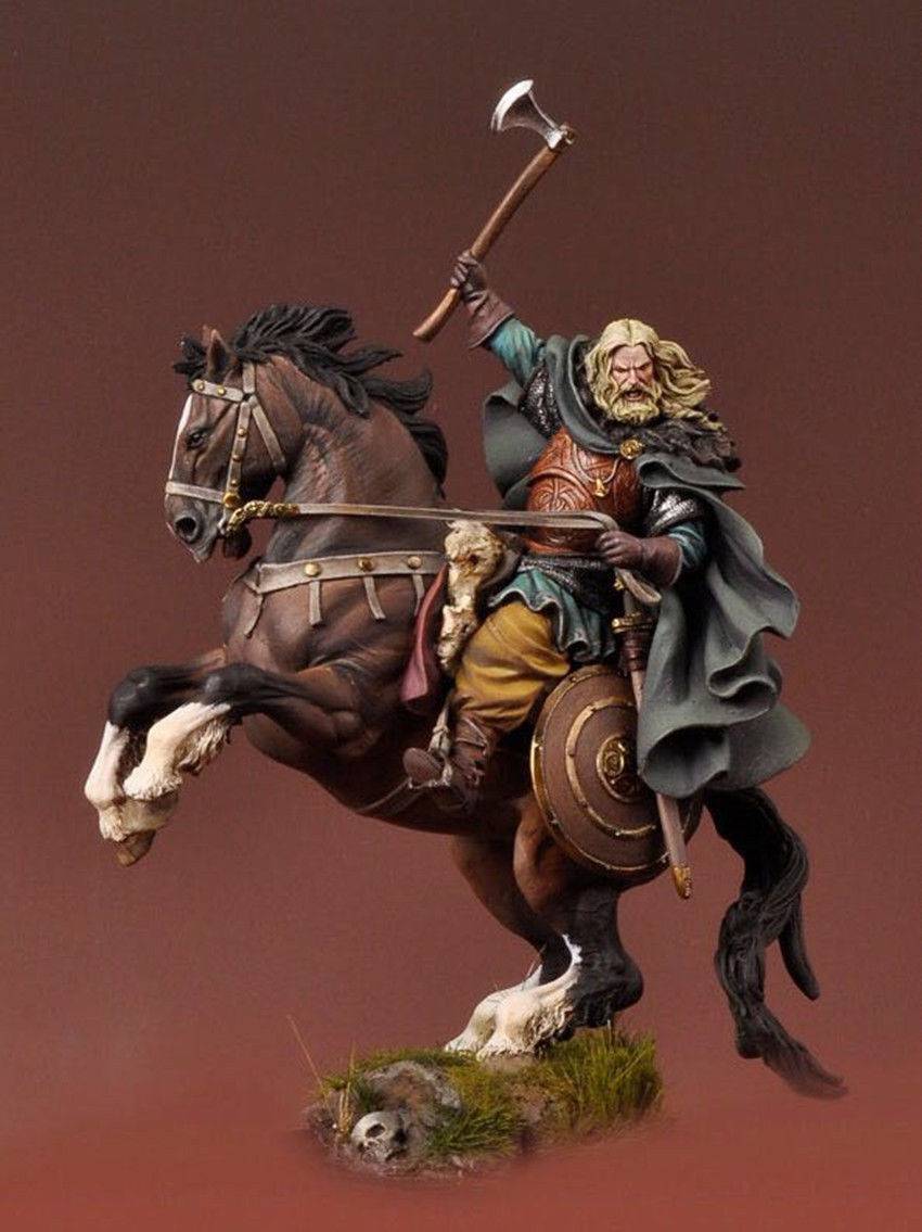 1/32 54mm Resin Model Kit Viking Riding Horse Unpainted - Model-Fan-Store