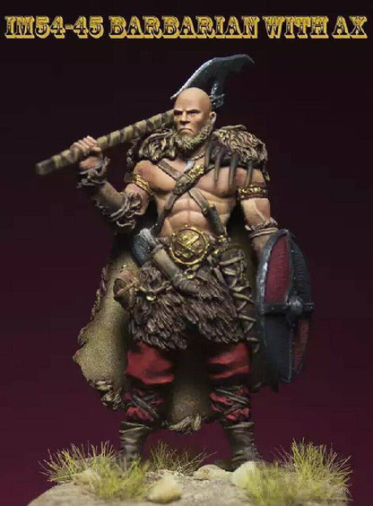 1/32 54mm Resin Model Kit Warrior Barbarian Unpainted - Model-Fan-Store