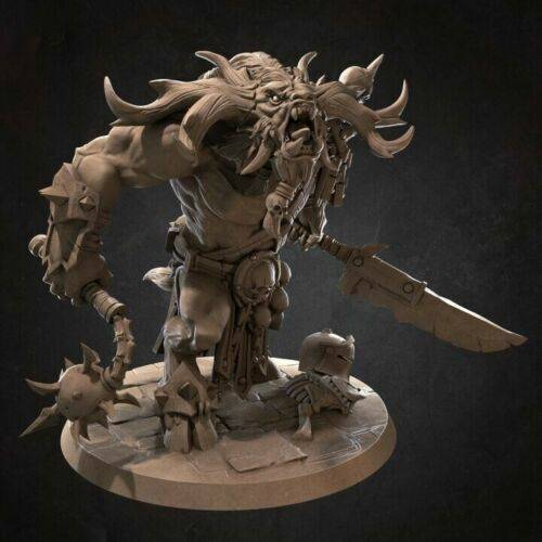 1/32 56mm 3D Print Model Kit Barbarian Beast Warrior Minotaur Unpainted - Model-Fan-Store