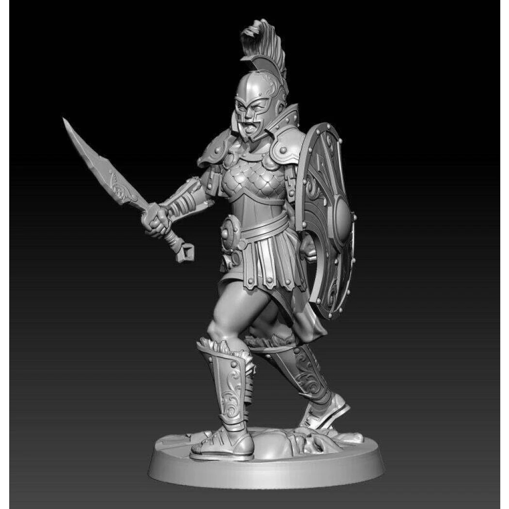 1/32 56mm 3D Print Model Kit Beautiful Girl Roman Warrior Fantasy Unpainted - Model-Fan-Store