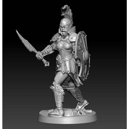 1/32 56mm 3D Print Model Kit Beautiful Girl Roman Warrior Fantasy Unpainted - Model-Fan-Store