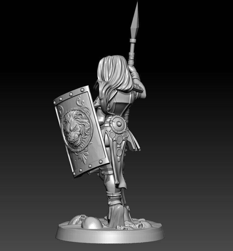 1/32 56mm 3D Print Model Kit Beautiful Girl Roman Warrior Fantasy Unpainted - Model-Fan-Store