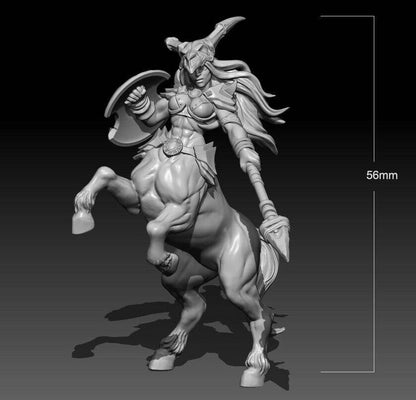 1/32 56mm 3D Print Model Kit Beautiful Girl Warrior Centaur Unpainted - Model-Fan-Store