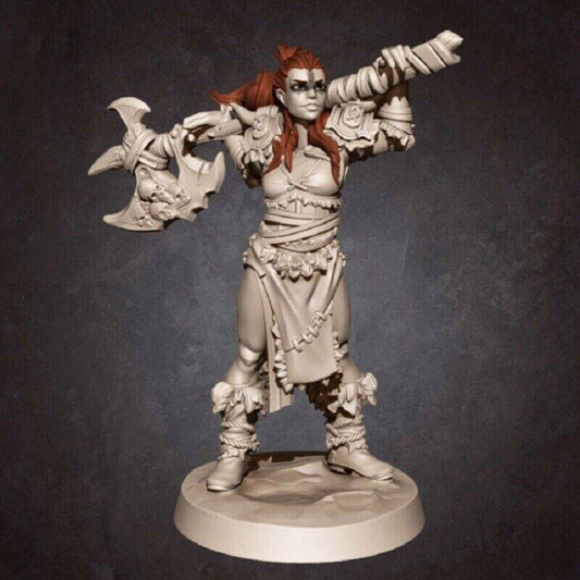 1/32 56mm 3D Print Model Kit Beautiful Girl Woman Barbarian Unpainted - Model-Fan-Store