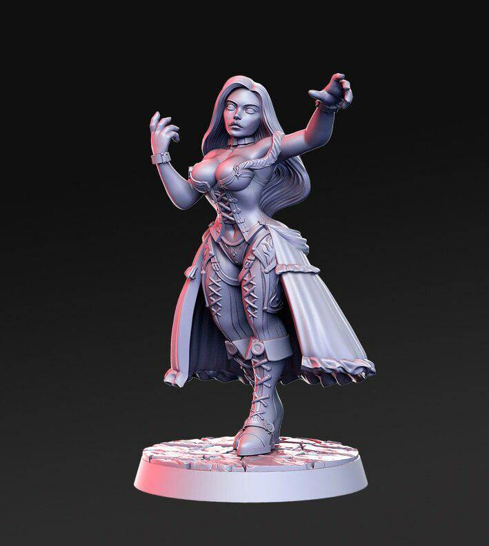 1/32 56mm 3D Print Model Kit Beautiful Girl Woman Traveler Unpainted - Model-Fan-Store