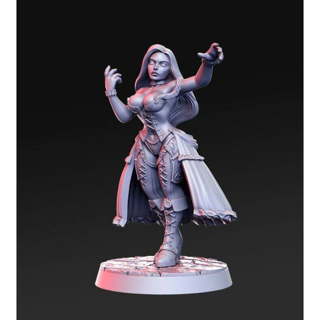 1/32 56mm 3D Print Model Kit Beautiful Girl Woman Traveler Unpainted - Model-Fan-Store