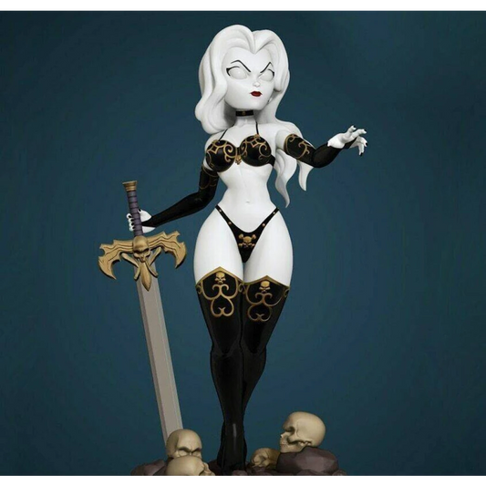 1/32 56mm 3D Print Model Kit Beautiful Girl Woman Warrior Vampire Unpainted - Model-Fan-Store