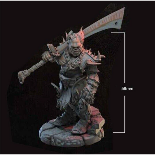 1/32 56mm 3D Print Model Kit Warrior Orc Unpainted - Model-Fan-Store