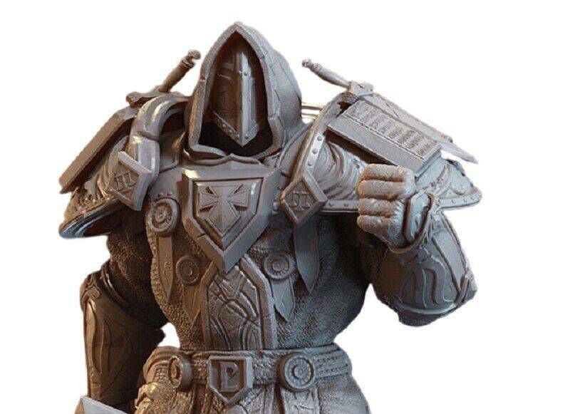 1/32 56mm 3D Print Model Kit Warrior Paladin Warcraft Unpainted - Model-Fan-Store