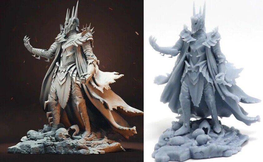 1/32 56mm 3D Print Model Kit Warrior Sauron Unpainted - Model-Fan-Store