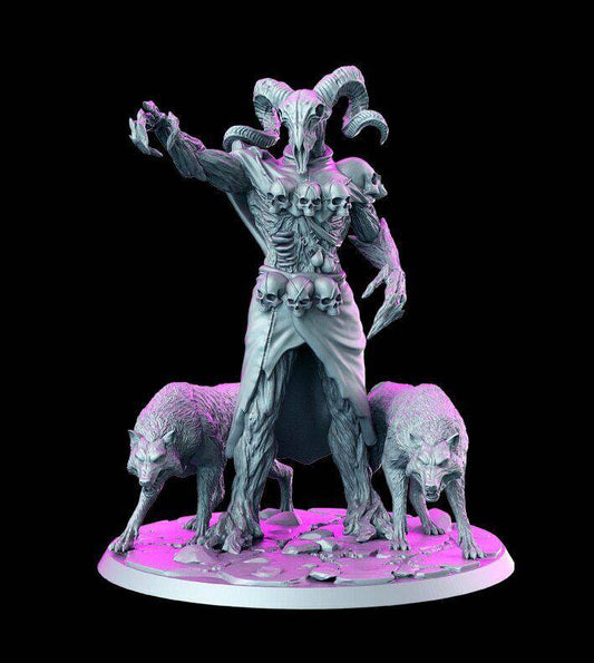 1/32 56mm 3D Print Model Kit Warrior Sorcerer Demon Unpainted - Model-Fan-Store