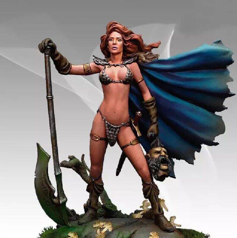 1/32 65mm Resin Model Kit Beautiful Girl Barbarian Warrior Unpainted - Model-Fan-Store