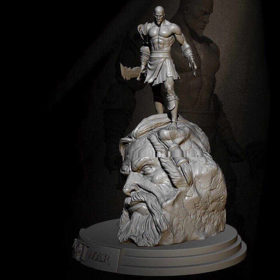 1/32 height 110mm Resin Model Kit Warrior Kratos God of War Unpainted - Model-Fan-Store