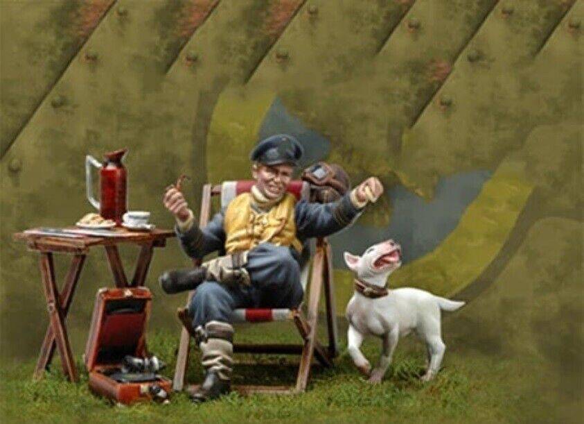 1/32 Resin Model Kit British Soldier Drinking Tea WW2 Unpainted - Model-Fan-Store