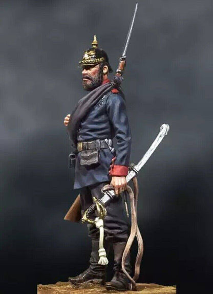 1/32 Resin Model Kit Franco-Prussian War Prussian Soldier Unpainted Unassembled - Model-Fan-Store