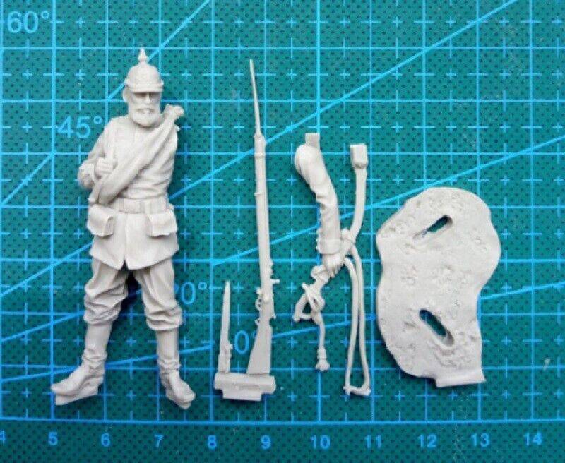 1/32 Resin Model Kit Franco-Prussian War Prussian Soldier Unpainted Unassembled - Model-Fan-Store