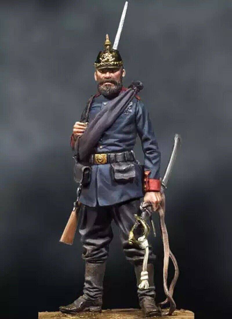 1/32 Resin Model Kit Franco-Prussian War Prussian Soldier Unpainted Unassembled - Model-Fan-Store