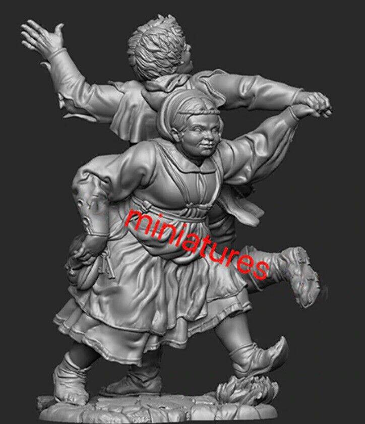 1/32 Resin Model Kit Medieval Actors Unpainted - Model-Fan-Store