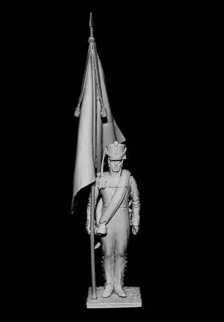 1/32 Resin Model Kit Napoleonic Wars Flag Bearer Unpainted - Model-Fan-Store